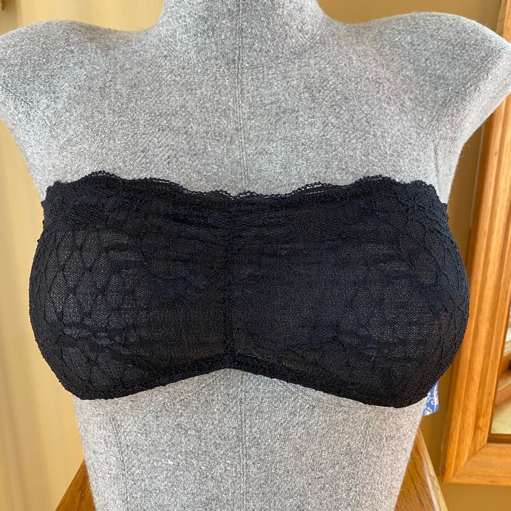 Free People Strappy Back Black Lace Bralette